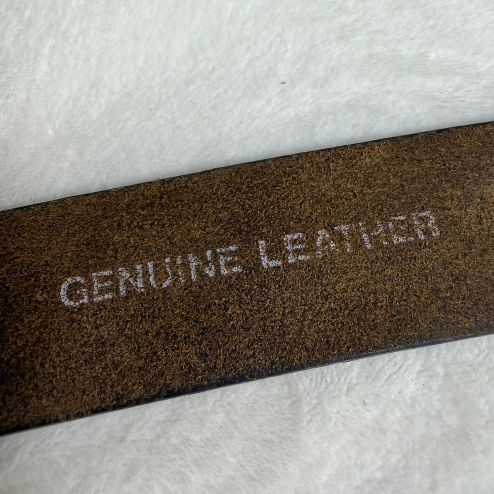 LSU Tigers Leather Belt Mens 38 Brown NCAA Collegiate Metal Logo Plaques - Picture 4 of 9